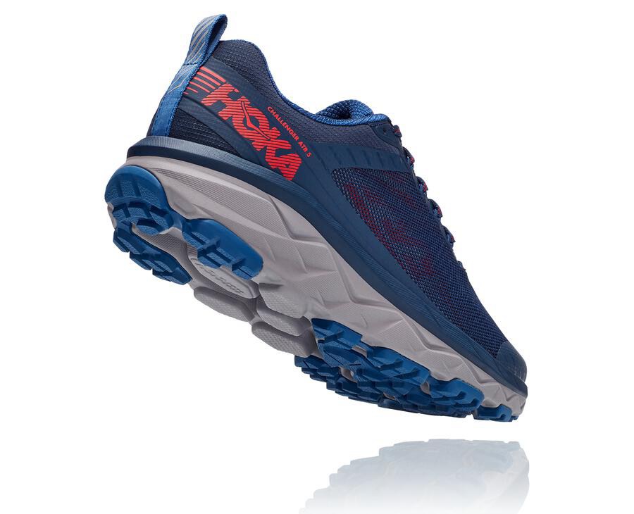 Trail Shoes Mens - Hoka One One Challenger ATR 5 - Navy - RCGDJOW-87